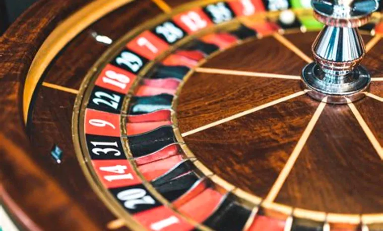 Roulette wheel spinning in an online casino